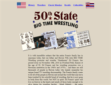 Tablet Screenshot of 50thstatebigtimewrestling.com
